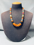 Singer Native American Navajo Spiny Oyster, Lapis, Turquoise Sterling Silver Necklace-Nativo Arts