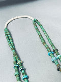 Important Early Vintage Santo Domingo Cerrillos Turquoise Jacla Necklace-Nativo Arts