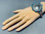 Seminole Tribe!!!! Very Rare Vintage Turquoise Sterling Silver Bracelet-Nativo Arts