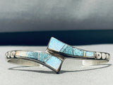 Exquisite 6 Inch Wrist Vintage Native American Navajo Opal Sterling Silver Bracelet-Nativo Arts