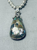 Native American Important Vintage Francisco Gomez Turquoise Sterling Silver Necklace-Nativo Arts