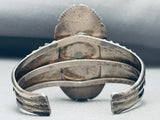 One Of Craziest Vintage Native American Navajo Green Turquoise Sterling Silver Bracelet-Nativo Arts
