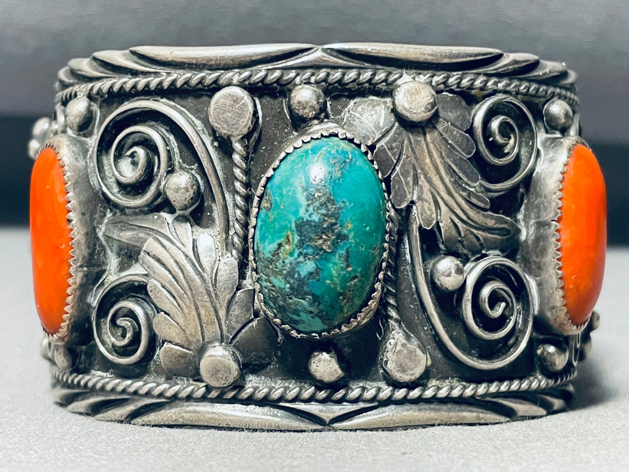 roach clip brass silver & turquoise ring – Molly Rose Jewelry