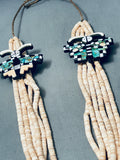 Native American The Best Vintage Santo Domingo Warren Nieto Turquoise Inlay Necklace