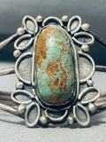 Rare Earlier Deposit Vintage Native American Navajo Royston Turquoise Sterling Silver Bracelet-Nativo Arts