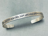 Brilliant Vintage Native American Navajo Sterling Silver Kokopelli Bracelet-Nativo Arts