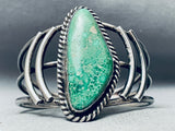 Rare Huge Vintage Native American Navajo Damale Turquoise Sterling Silver Bracelet-Nativo Arts