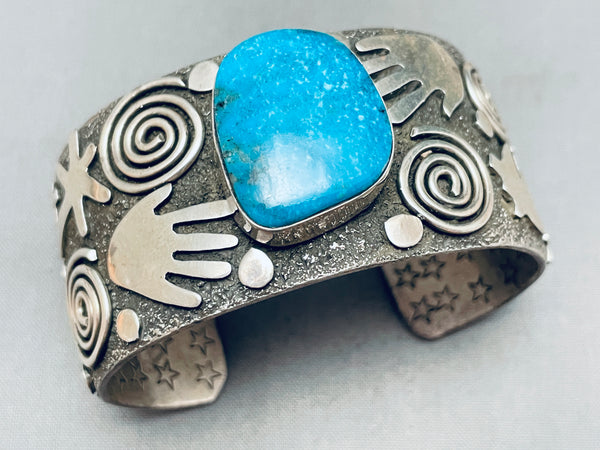 Al Sanchez Vintage Native American Navajo Turquoiuse Sterling
