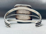 One Of The Best Vintage Native American Navajo Inlay Sterling Silver Turquoise Bracelet-Nativo Arts