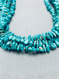 One Of The Most Unique Vintage Native American Navajo Turquoise Heishi Sterling Silver Necklace-Nativo Arts