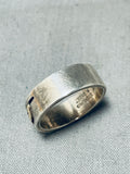 Extraordinary Vintage Native American Navajo Sterling Silver And 14k Gold Band Ring-Nativo Arts