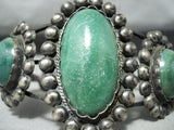 Early Vintage Native American Navajo Cerrillos Turquoise Sterling Silver Bracelet-Nativo Arts