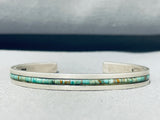 Alvin Monte 7 Inch Wrist Royston Turquoise Sterling Silver Bracelet-Nativo Arts