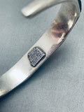 Most Unique Vintage Native American Navajo Jet Sugulitew Sterling Silver Inlay Bracelet-Nativo Arts