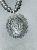 Gorgeous Vintage Native American Navajo Sterling Silver Concho Necklace-Nativo Arts