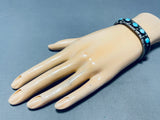 Superior Vintage Native American Hopi Sleeping Beauty Turquoise Sterling Silver Bracelet-Nativo Arts