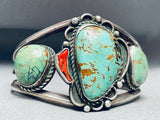 Museum Quality Vintage Native American Navajo Royston Turquoise Sterling Silver Bracelet-Nativo Arts