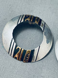 Thomas Singer Wonderful Vintage Native American Navajo Sterling Silver Earrings