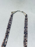 Fab Vintage Santo Domingo Dark Heishi Sterling Silver Necklace-Nativo Arts