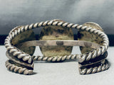 Coil Cuff!! Rare Early Deposit Vintage Native American Navajo Royston Turquoise Bracelet-Nativo Arts