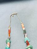 Chunky Royston Turquoise Vintage Native American Navajo Abalone Shell Necklace Old-Nativo Arts