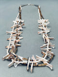 One Of The Best Vintage Santo Domingo Bird Shell Heishi Necklac Eold-Nativo Arts