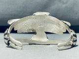 Authentic Native American Navajo Sterling Silver Eagle Bracelet-Nativo Arts