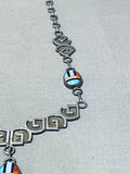 Quality!! Vintage Native American Navajo Mikey Tahe Turquoise Sterling Silver Necklace-Nativo Arts