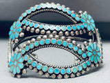 One Of The Best Vintage Native American Zuni Turquoise Sterling Silver Bracelet-Nativo Arts