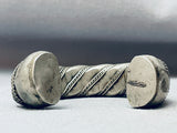 131 Grams!!!! Heavy Vintage Native American Navajo Sterling Silver Bracelet Cuff Old-Nativo Arts