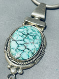 Important Vintage Ben Begaye Dry Creek Turquoise Sterling Silver Necklace-Nativo Arts