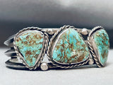 One Of The Most Unique Vintage Native American Navajo Royston Turquoise Sterling Silver Bracelet-Nativo Arts