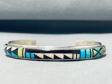 Exceptional Vintage Native American Navajo Turquoise Sterling Silver Bracelet-Nativo Arts