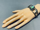 Authentic Vintage Native American Navajo Royston Turquoise Sterling Silver Bracelet-Nativo Arts