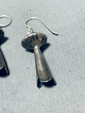 Special Vintage Native American Navajo Sterling Silver Squash Blossom Earrings-Nativo Arts