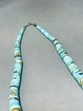 Native American 118 Grams Quality Vintage Santo Domingo Turquoise Sterling Silver Necklace-Nativo Arts