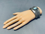 137 Grams Vintage Native American Navajo #8 Turquoise Sterling Silver Bracelet-Nativo Arts