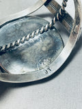One Of The Best Ever Vintage Native American Navajo Pearl Sterling Silver Bracelet-Nativo Arts