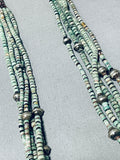 One Of The Best Vintage Native American Navajo Royston Turquoise Sterling Silver Necklace-Nativo Arts