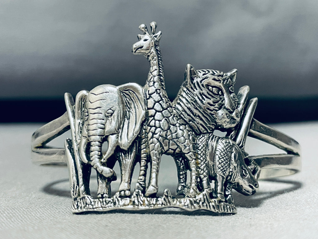 Bracciale Giraffa in Argento Sterling 925 con Famiglia di Giraffe e Bracciale Giraffa in Argento Sterling 925 con Famiglia di Giraffe e