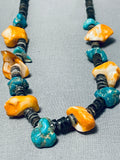 Native American Colorful Vintage Santo Domingo Turquoise Spiny Shell Heishi Necklace-Nativo Arts