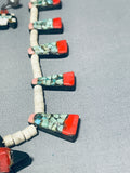 Native American Early 1900's Very Rare Vintage Santo Domingo Turquoise Necklace Inlay-Nativo Arts