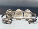 Rare Domed Lapis Vintage Native American Navajo Sterling Silver Bracelet-Nativo Arts