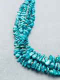 One Of The Most Unique Vintage Native American Navajo Turquoise Heishi Sterling Silver Necklace-Nativo Arts