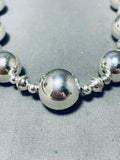 Dazzling Vintage Native American Navajo Sterling Silver Necklace-Nativo Arts