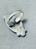 Stunning Native American Navajo Larimar Sterling Silver Huge Ring-Nativo Arts
