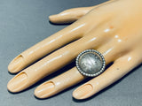 Rare Detailed Sunface Vintage Native American Navajo Sterling Silver Ring-Nativo Arts