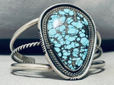 Indian Mountain Mine!! Rare Vintage Native American Navajo Turquoise Sterling Silver Bracelet-Nativo Arts