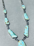 Native American Gasp!! Chunky Turquoise Navajo Sterling Silver Necklace-Nativo Arts