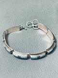 Leah Cleveland Exceptional Vintage Native American Navajo Opal Sterling Silver Bracelet